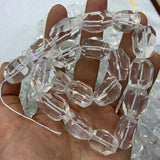 Natural Clear Quartz Beads 15'' Rock Quartz Crystal Irregular DIY Loose Beads