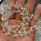 Natural Clear Quartz Beads 15'' Rock Quartz Crystal Irregular DIY Loose Beads