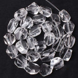 Natural Clear Quartz Beads 15'' Rock Quartz Crystal Irregular DIY Loose Beads