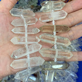 Natural Clear Quartz Crystal Beads 15'' Irregular DIY Loose Beads Jewelry Making
