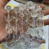 Natural Clear Quartz Crystal Beads 15'' Irregular DIY Loose Beads Jewelry Making