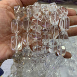 Natural Clear Quartz Crystal Beads 15'' Irregular DIY Loose Beads Jewelry Making