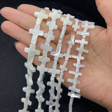 Cross Sea Shell Beads Mother of Pearl 5 Cross Jewelry Making