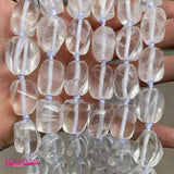 Natural Crystal Stone Spacer Beads 15x20mm Smooth Twisted Shape