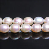 9-10mm Oval Potato Round Pearl Beads for Jewelry Making