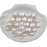 Baroque Flat Round Freshwater Pearl Beads Cultured Loose DIY Bracelet Accessory