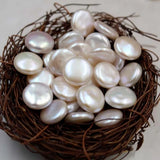Baroque Flat Round Freshwater Pearl Beads Cultured Loose DIY Bracelet Accessory
