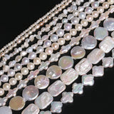 Natural Freshwater Pearls Beads High Irregular Round Shape Loose Beads