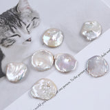Natural Freshwater Petal Shape Pearl Beads 30mm