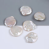 Natural Freshwater Petal Shape Pearl Beads 30mm