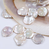 Natural Freshwater Petal Shape Pearl Beads 30mm