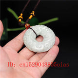 Green Jade Cloud Rune Pendant Necklace Charm Jewelry for Women Men