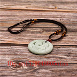Green Chinese Jade Dragon Pendant Necklace Charm Jewelry