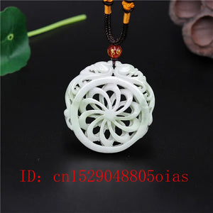 Green Jade Dragon Pendant Necklace Charm Jewelry for Her