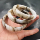 Hand Carved Jade Bracelet Ice Silk Gobi Jewelry Men Women