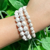 Howlite Stone Beads Faceted Loose Spacer Bead 15'' 6 8 10mm
