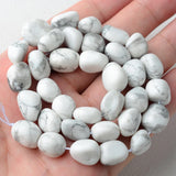 Natural Howlite Turquoise Irregular Nugget Beads for DIY Necklace
