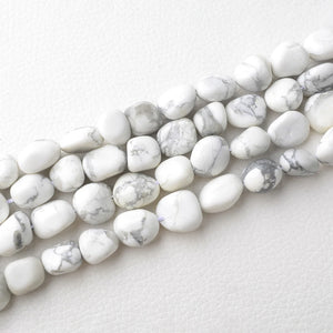 Natural Howlite Turquoise Irregular Nugget Beads for DIY Necklace