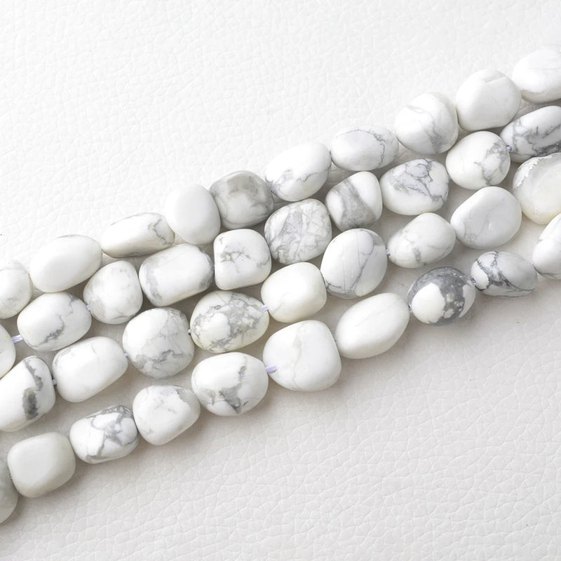 Natural Howlite Turquoise Irregular Nugget Beads for DIY Necklace