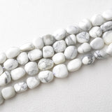 Natural Howlite Turquoise Irregular Nugget Beads for DIY Necklace