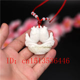 Jade Goldfish Pendant Chinese Pisces Necklace Luck Gift