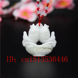 Jade Goldfish Pendant Chinese Pisces Necklace Luck Gift