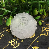Hand-Carved Natural Jade Dragon Pendant Necklace Chinese Jewelry Amulet Luck