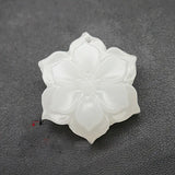 Natural Jade Flower Pendant Jadeite Necklace Charm Jewellery Accessories