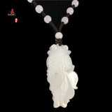 Jade Goldfish Pendant Necklace Luck Amulet