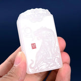 Natural Jade Zodiac Tiger Pendant Boutique Jewelry Men Women Tiger Necklace Gift