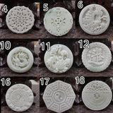 Natural Jade Money Dragon Bat 8 Trigrams Phoenix Pendant Necklace