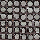 Natural Jade Money Dragon Bat 8 Trigrams Phoenix Pendant Necklace