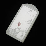 Jade Mountain Flows Afghan Pendant Unisex
