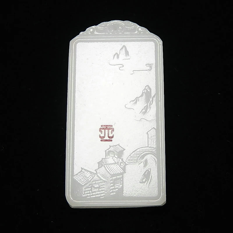 Jade Mountain Flows Afghan Pendant Unisex