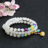 Jade Pith Multi-circle Agate Beads Tassel Bracelet Women Jewelry