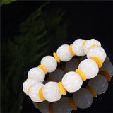Jade Round Bead Bracelet - Chinese Charm Jewelry Amulet Lucky