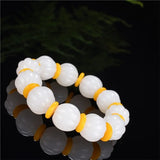 Jade Round Bead Bracelet - Chinese Charm Jewelry Amulet Lucky