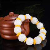 Jade Round Bead Bracelet - Chinese Charm Jewelry Amulet Lucky