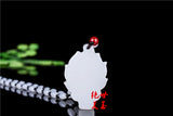 Hand-Carved Natural Jade Seven-tailed Fox Pendant Necklace Charm