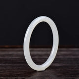 Natural Hetian Jade Nephrite Bracelet for Women Mother's Gift