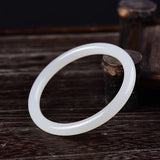 Natural Hetian Jade Nephrite Bracelet for Women Mother's Gift