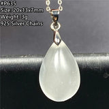 Moonstone Pendant Necklace Water Drop Crystal Jewelry AAAAA