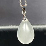 Moonstone Pendant Necklace Water Drop Crystal Jewelry AAAAA
