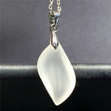 Moonstone Pendant Necklace Natural Light Crystal Silver Jewelry