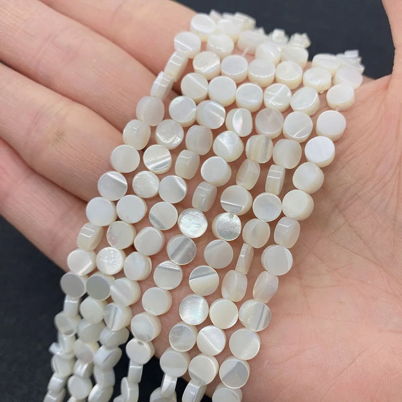 Mother Of Pearl Loose Beads 6-12mm for Jewelry Making