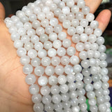 Moonstone Beads Round Loose Spacer Beads 15Inches 6/8/10mm