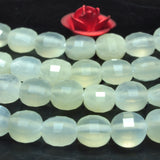 Moonstone Faceted Coin Beads Loose Gemstones for Jewelry Making