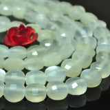 Moonstone Faceted Coin Beads Loose Gemstones for Jewelry Making