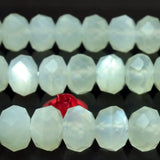 Natural Moonstone Faceted Rondelle Beads Loose Gemstones