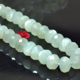 Natural Moonstone Faceted Rondelle Beads Loose Gemstones